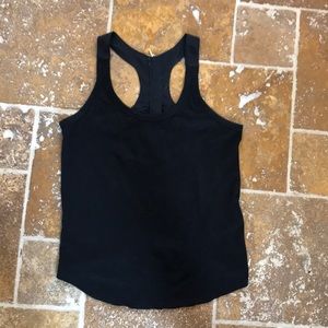 Banana republic black size small zipper back tank